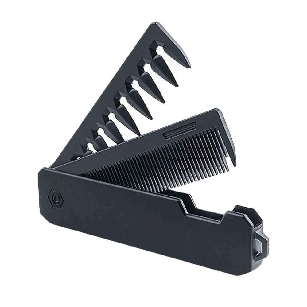 Mulitfunctional Folding Hair Comb Wide Tooth Oil Head Styling Beard Comb Hair Clipper Combs 1/2/3 In1 Portable Hairdressing Comb Quick Pick Grocers